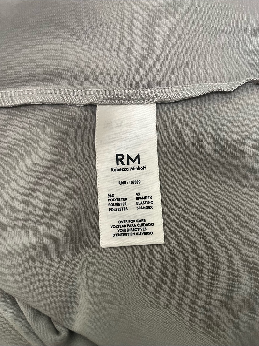 Rebecca Minkoff Metallic Silver Cap-Sleeve Tee - Picture 5 of 6